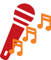 microphone singing icon